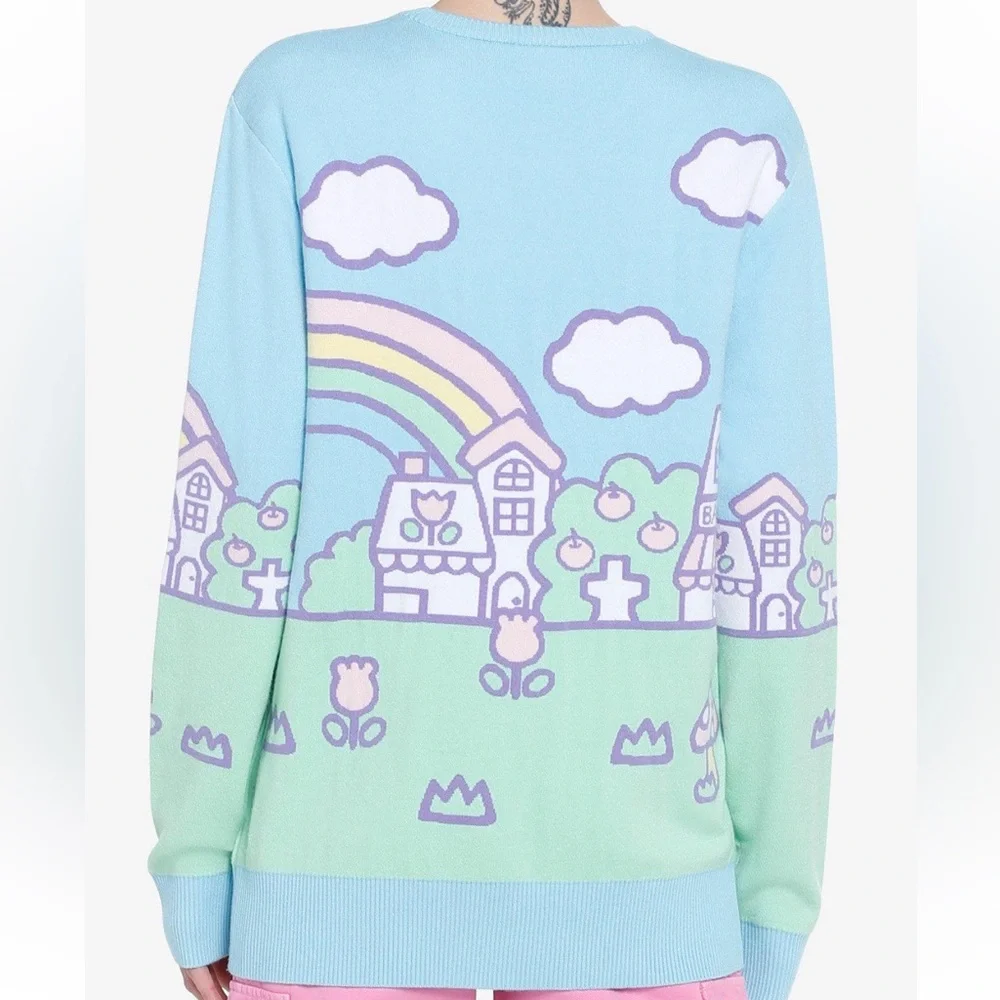 Sanrio Hello Kitty Jumbo Art Pastel‎ Knit Sweater Hot Topic